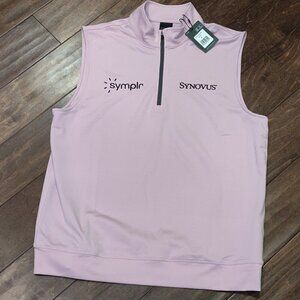 Dunning Golf Player Jersey Performance Vest Mauve NEW WITH TAGS SIZE MED…